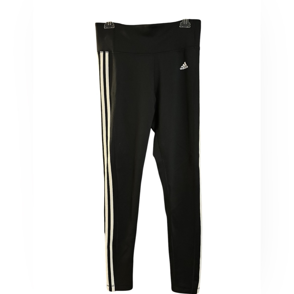 Adidas Black Track Pants with Iconic Stripes